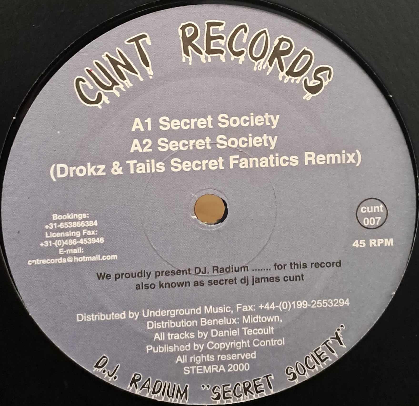 Cunt Records 07 - vinyle hardcore